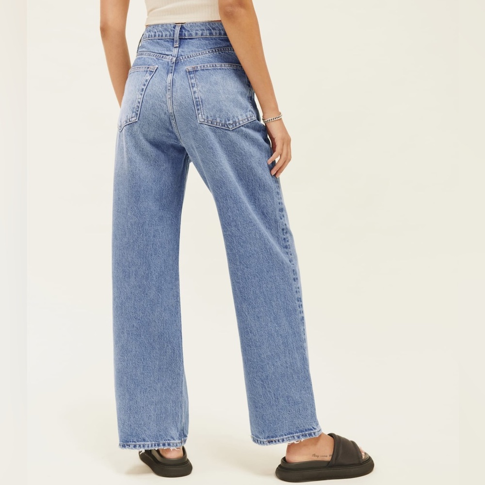 Reformation - Wilder High Rise Wide Leg Cropped Jeans